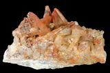 Natural, Red Quartz Crystal Cluster - Morocco #142942-1